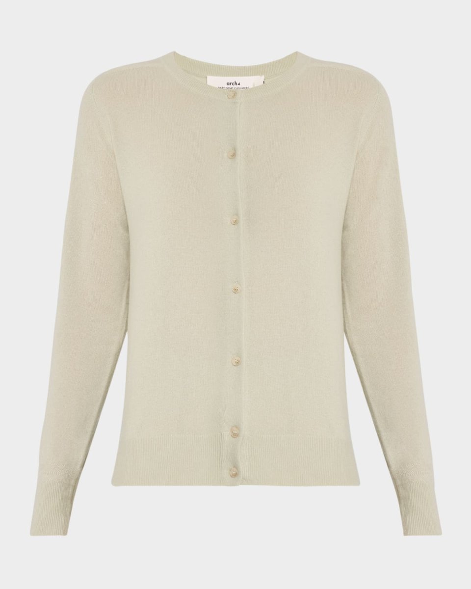 Nappa Cashmere Button-Down Cardigan